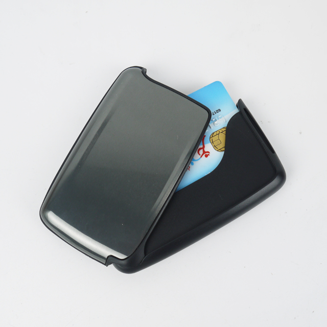 Aluminum RFID fanakanana carte de crédit Wallet