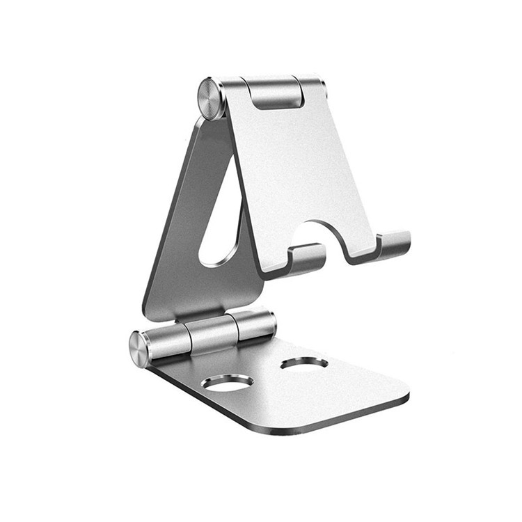 Miforitra Aluminum Desktop Fihazonana Phone Stand miaraka amin'ny Multi-Zoro fihodinana