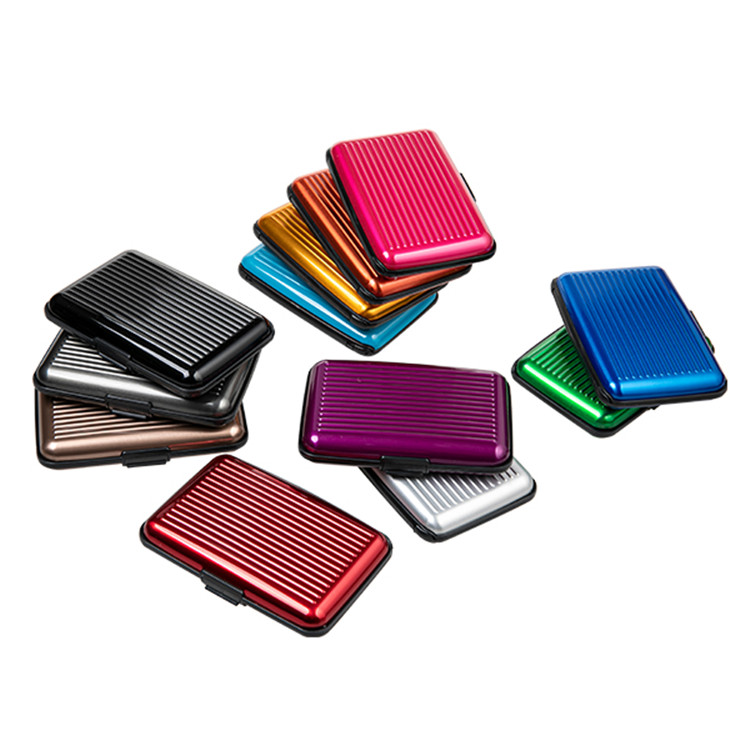 RFID fanakanana Aluminum Solid Color Card Case